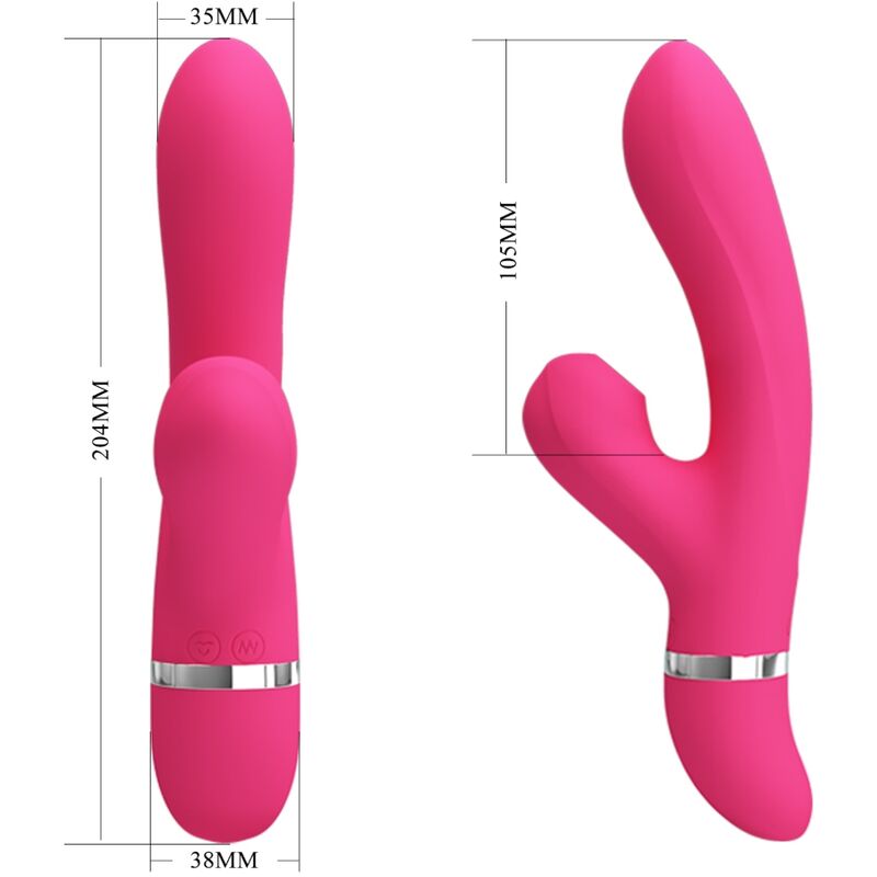 PRETTY LOVE - WILLOW RABBIT VIBRATOR AND SUCTION