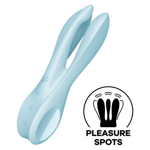 SATISFYER - THREESOME 1 VIBRADOR azul