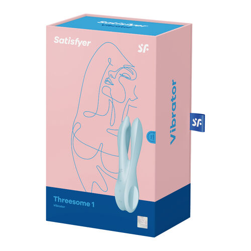 SATISFYER - THREESOME 1 VIBRADOR azul