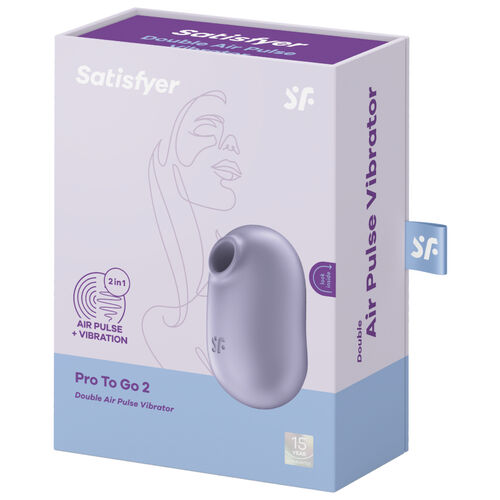 SATISFYER - PRO TO GO 2 ESTIMULADOR Y VIBRADOR DOBLE