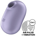 SATISFYER - PRO TO GO 2 ESTIMULADOR Y VIBRADOR DOBLE