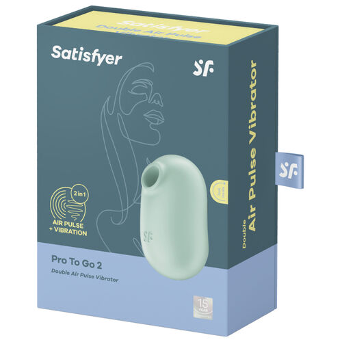 SATISFYER - PRO TO GO 2 ESTIMULADOR Y VIBRADOR DOBLE