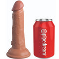 KING COCK - ELITE REALISTIC DILDO VIBRATING & SILICONE 15.2 CM CARAMEL