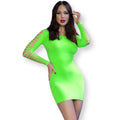 CHILIROSE - CR 4617 DRESS GREEN S/M