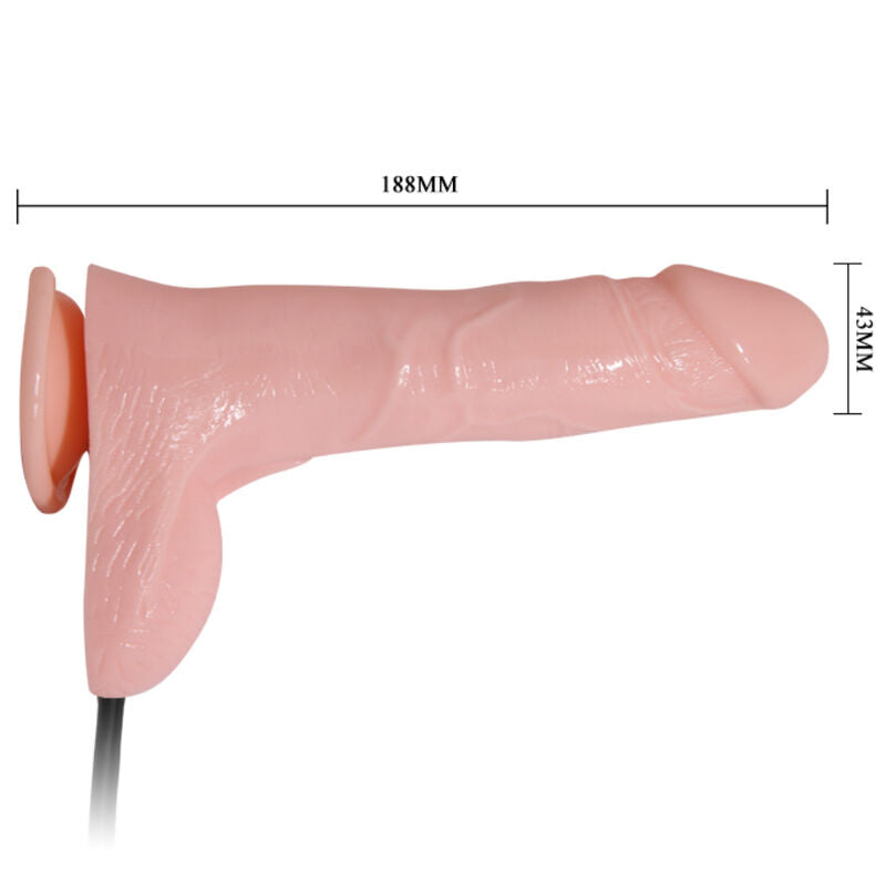 BAILE - INFLATABLE REALISTIC DILDO II WITH SUCTION CUP 15 CM