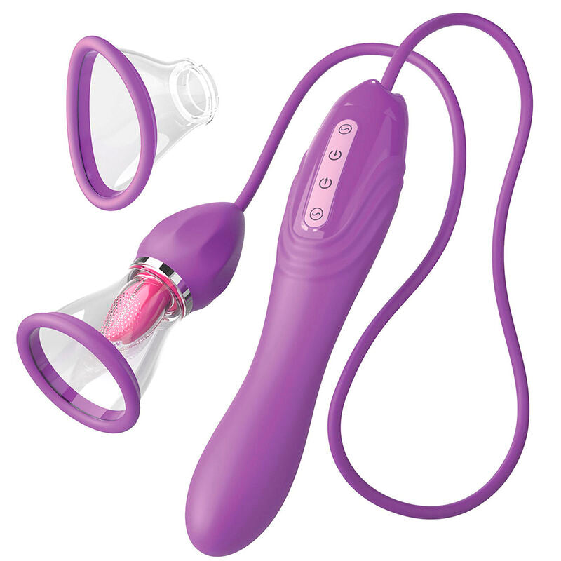 FANTASY FOR HER - ULTIMATE PLEASURE MAX SUCTION HOSE WITH STIMULATING TONGUE PURPLE