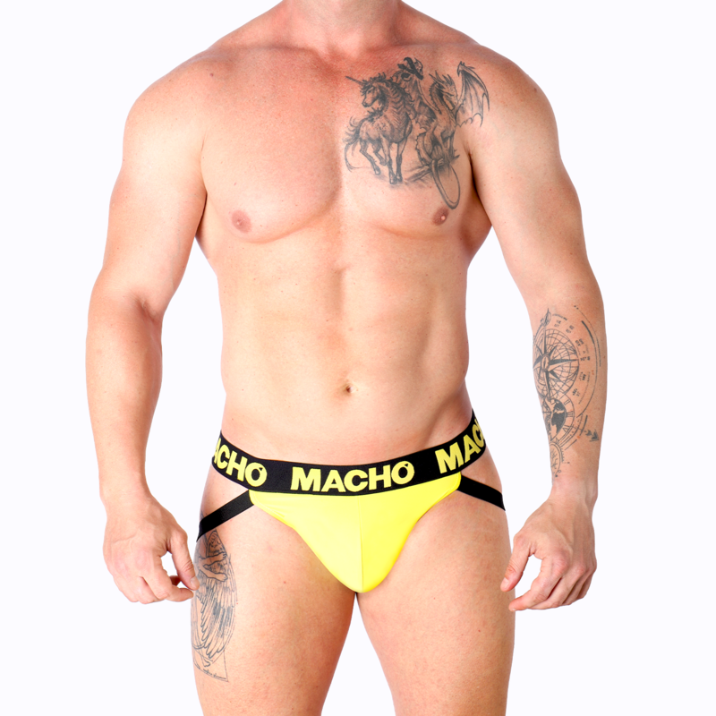 MACHO - MX25A JOCK AMARILLO LYCRA S