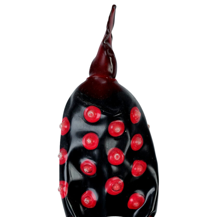 CONDOMERIE - HANDPAINTED NOVELTY CONDOMS BLACK FAKIR XL