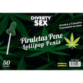 DIABLO GOLOSO - 50 PENIS LOLLIPOPS CANNABIS AROMA