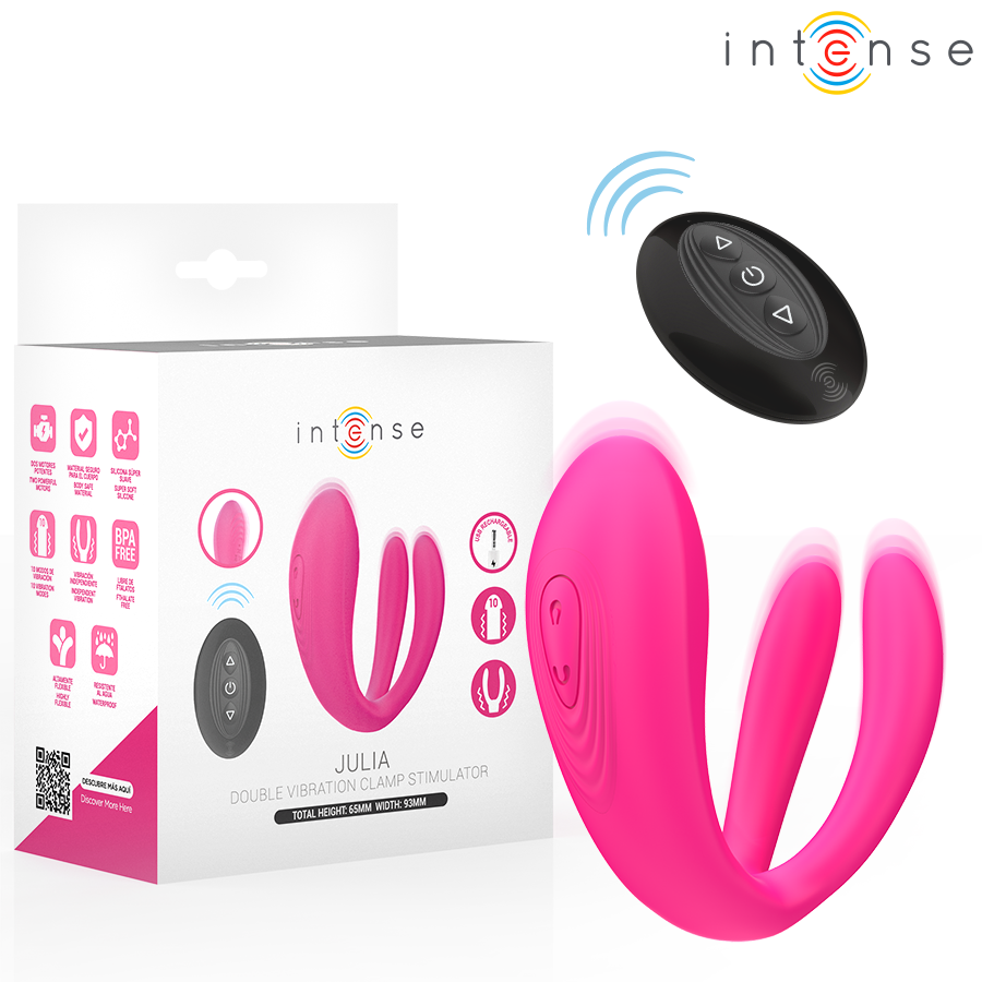 INTENSE - JULIA DOUBLE VIBRATOR CLAMP STIMULATOR REMOTE CONTROL