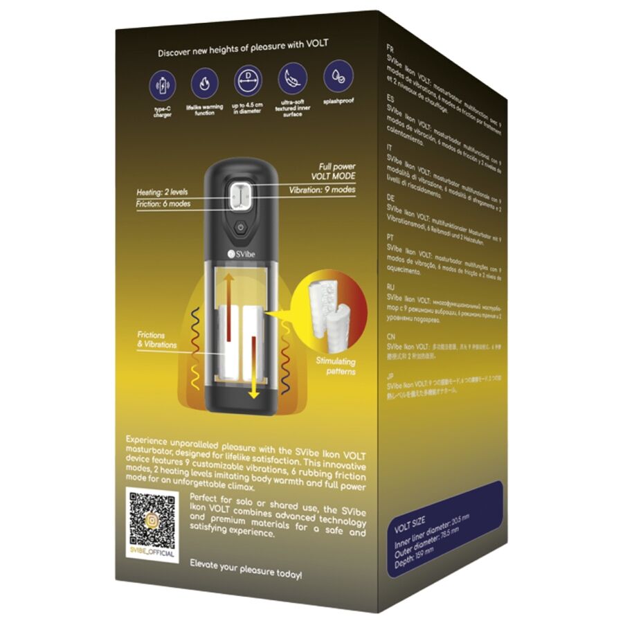 SNAIL VIBE - IKON VOLT HEAT AND FRICTION EFFECT MASTURBATOR