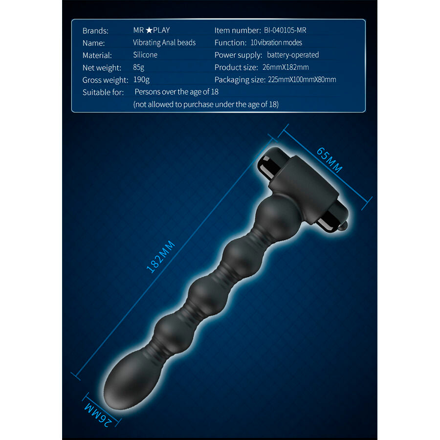 MR PLAY - VIBRATING ANAL PLUG MASSAGER