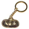 DIABLO PICANTE - GOLD METAL KEYCHAIN ​​WITH BREASTS
