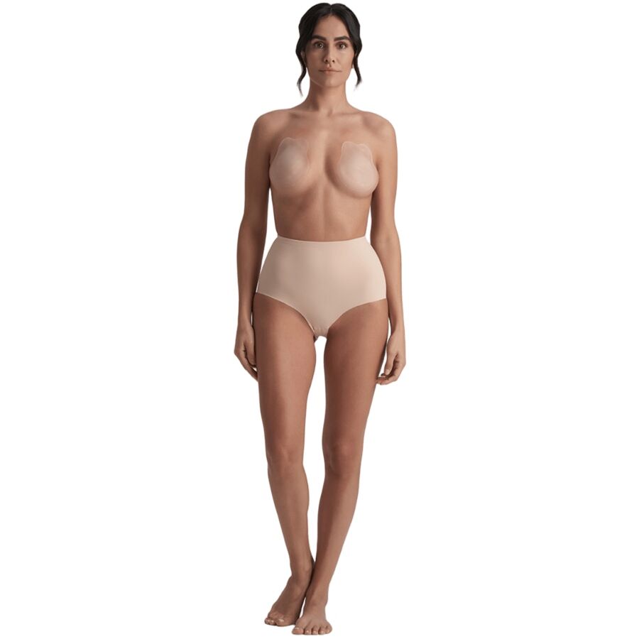 BYE-BRA - RABBIT SILICONE CUPS BEIGE SIZE M
