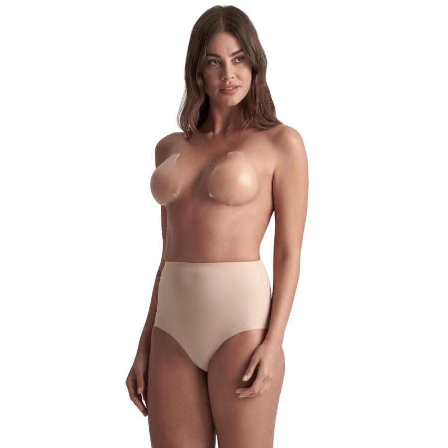 BYE-BRA - COPAS DE SILICONA BEIGE COPA