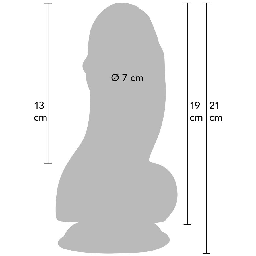 HIDDEN DESIRE - INFERNO FAT BOYS DILDO 19 CM