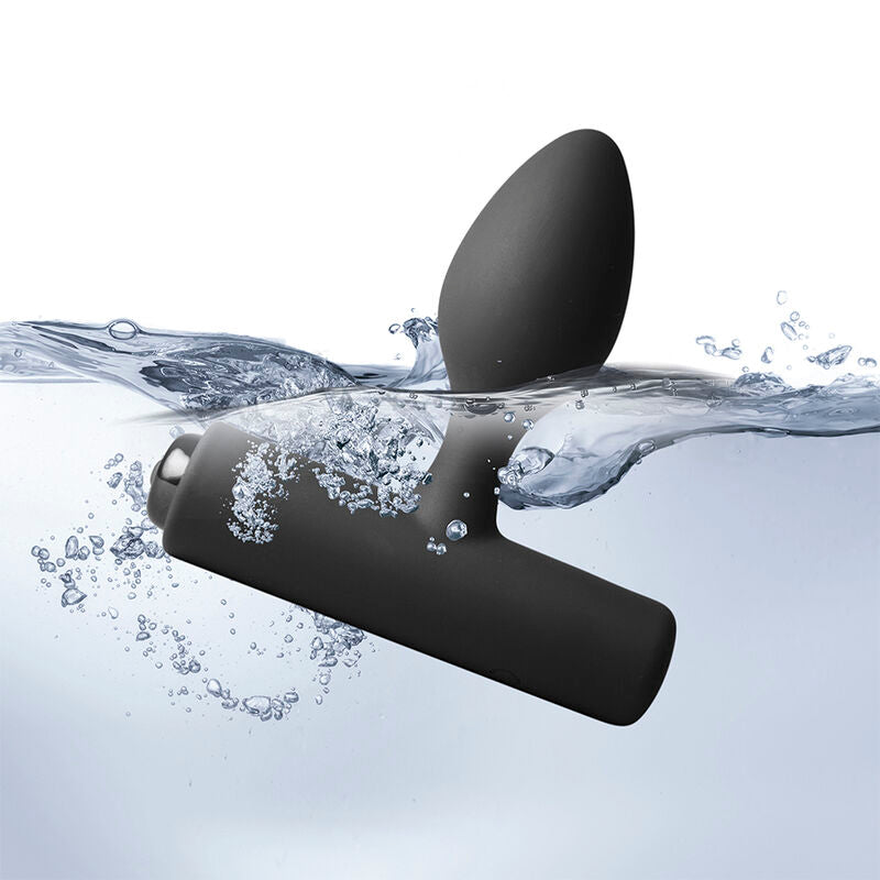 ROCKS-OFF - NOVA SOLARIS PLUG ANAL FINO RECARGABLE 16 FUNCIONES NEGRO