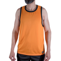 MACHO - CMV005 CAMISETA GYM NARANJA S/M