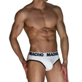 MACHO - MCH006 SLIP CLÁSICO BLANCO + NEGRO S