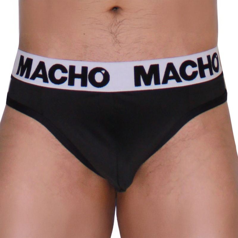 MACHO - MTG002 TANGA NEGRO/NEGRO S