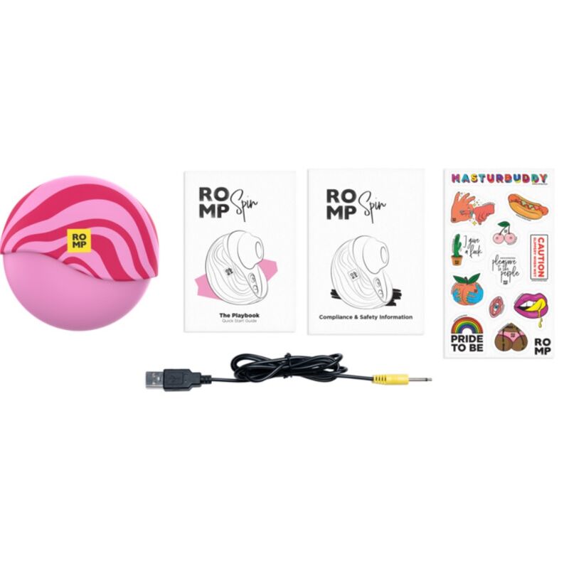 ROMP - SPIN CLITORAL SUCTION ANTITUDE WITH ROTATING OPENING AND CLOSING