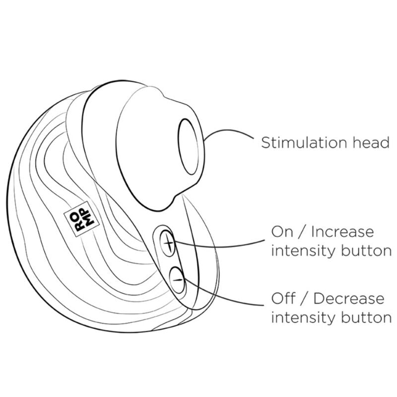 ROMP - SPIN CLITORAL SUCTION ANTITUDE WITH ROTATING OPENING AND CLOSING