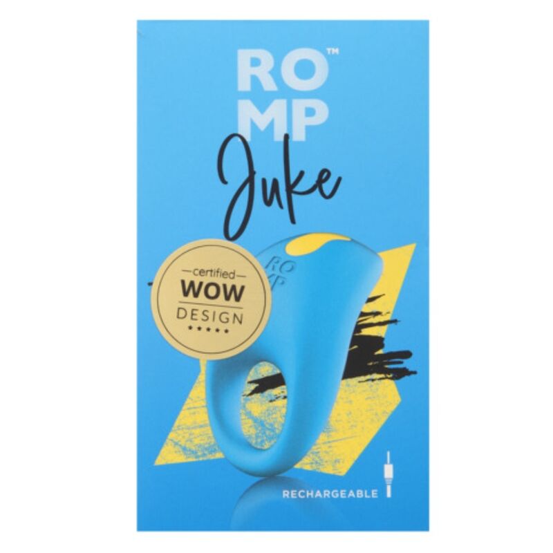 ROMP - JUKE SILICONE PENIS RING WITH CLITORAL STIMULATION VIBRATOR