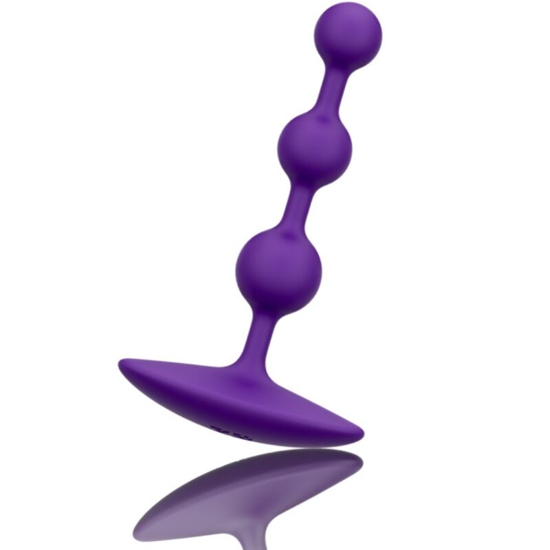 ROMP - AMP PURPLE FLEXIBLE SILICONE ANAL BEADS 12.5 CM PURPLE