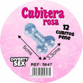DIABLO PICANTE - 12 PENISES HARD SILICONE HANGING ICE BUCKET PINK