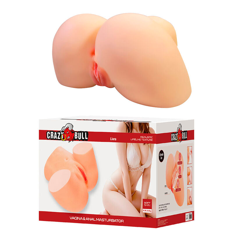 CRAZY BULL - LIORA XXL DOUBLE VAGINAL AND ANAL MASTURBATOR