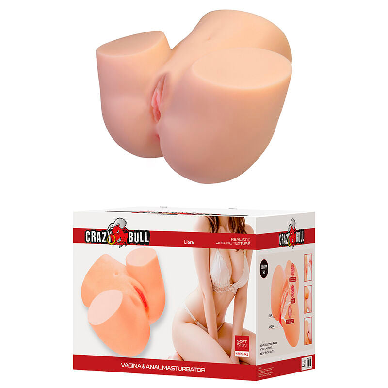 CRAZY BULL - LIORA XXL DOUBLE VAGINAL AND ANAL MASTURBATOR