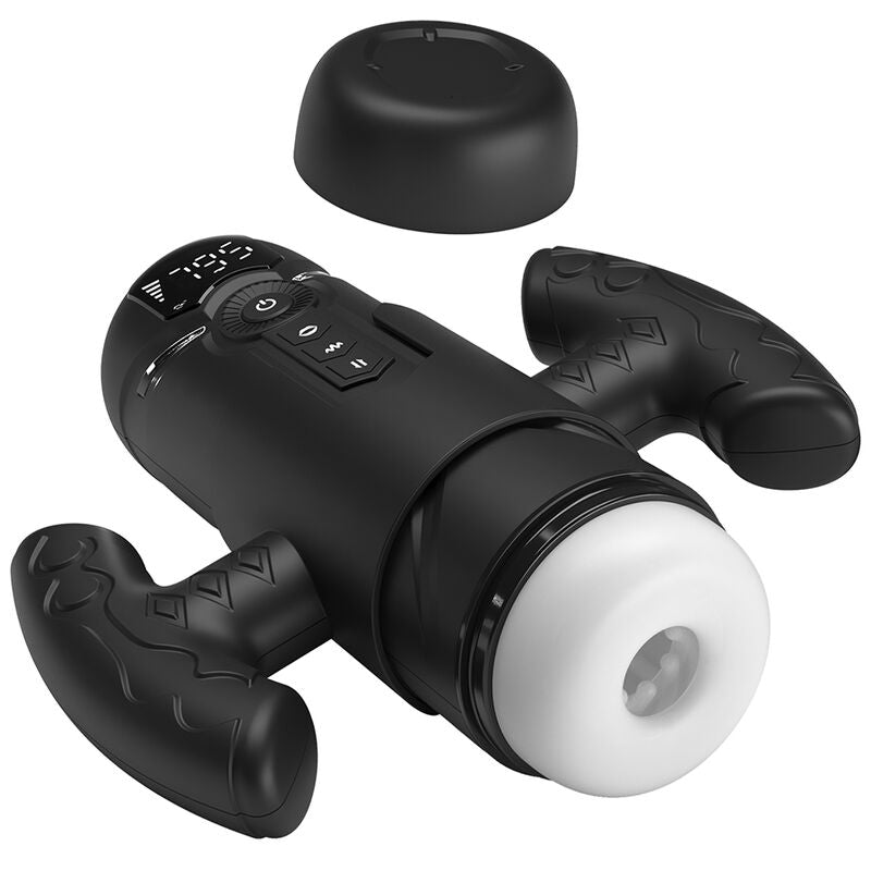 PRETTY LOVE - AETOLA MULTIFUNCTION AUTOMATIC MASTURBATOR WITH HANDLE BLACK