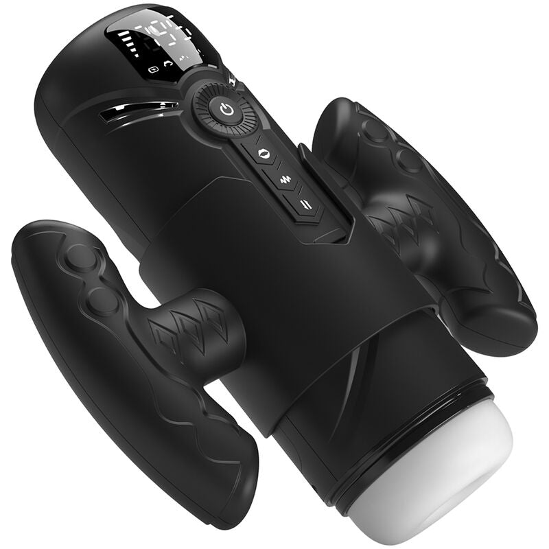 PRETTY LOVE - AETOLA MULTIFUNCTION AUTOMATIC MASTURBATOR WITH HANDLE BLACK