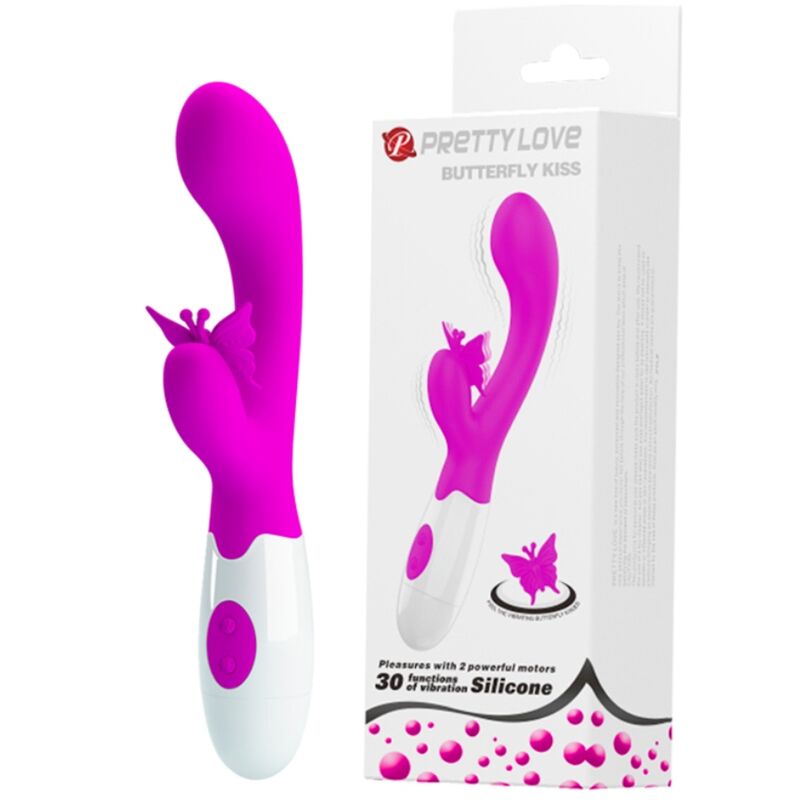 PRETTY LOVE - BUTTERFLY KISS 30 FUNCTION RABBIT VIBRATOR PURPLE