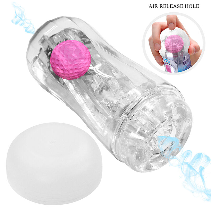 PRETTY LOVE - 360º TEXTURED MASTURBATION CUP CLEAR