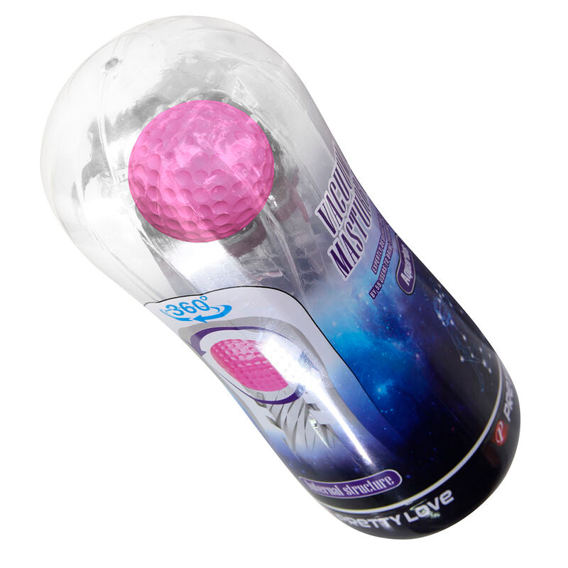PRETTY LOVE - 360º TEXTURED MASTURBATION CUP CLEAR