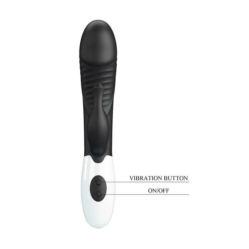 PRETTY LOVE - RASMUSSEN 30 FUNCTION RABBIT VIBRATOR BLACK