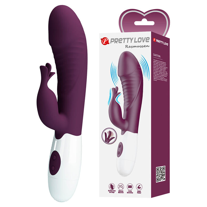 PRETTY LOVE - ROGUE MUSE 30 FUNCTION RABBIT VIBRATOR PURPLE