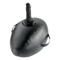 FETISH FANTASY SERIES - BODY DOCK INFLATABLE LOVE BALL WITH DILDO BLACK 41.9 CM