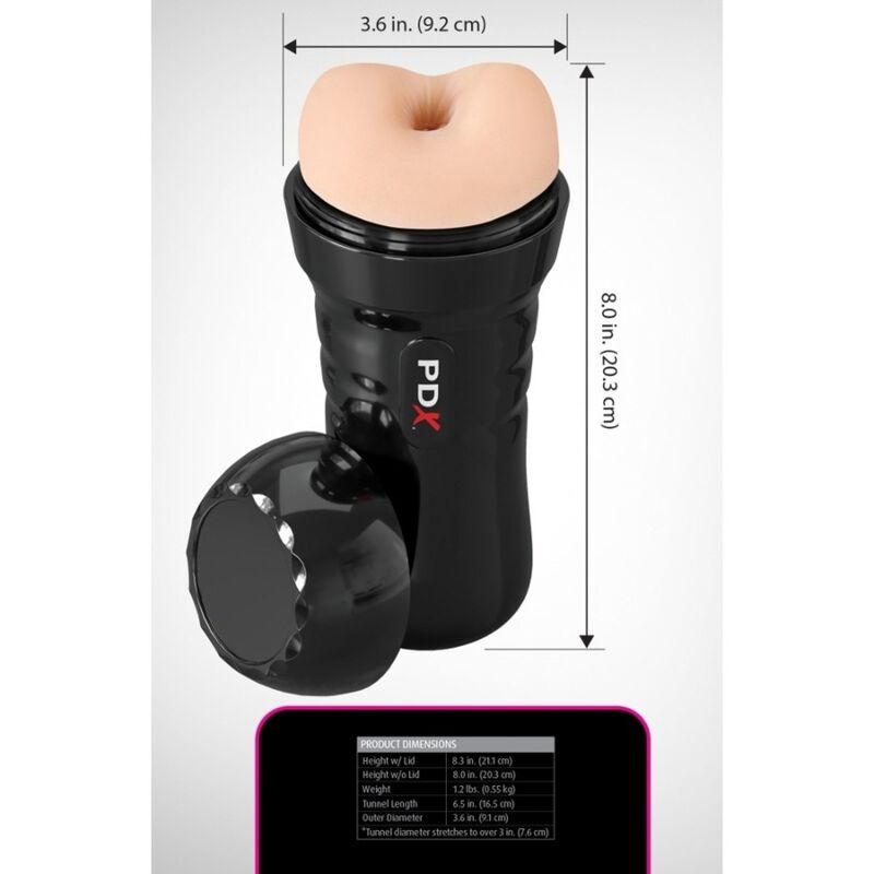 PDX EXTREME - WET BUSSIES SUPER BANGIN' BUTTHOLE ANAL STROKER 20.8 CM