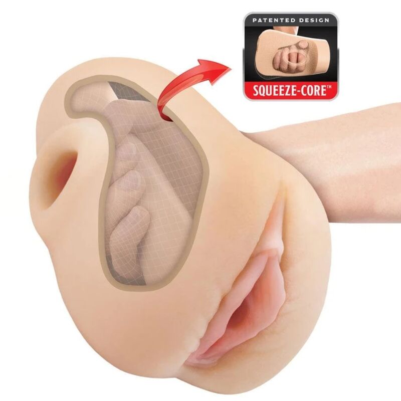 PDX PLUS - REALISTIC VAGINA PUSSY POUNDER SQUEEZE STROKER 18 CM