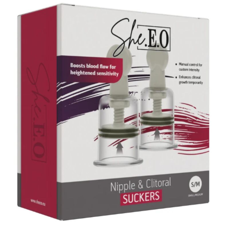 SHE.E.O - SUCCIONADORES PARA PEZONES Y CLÍTORIS S/M
