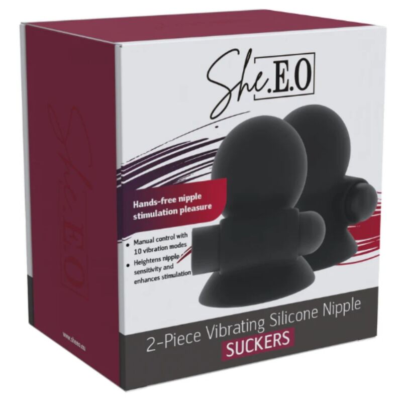 SHE.E.O - RECHARGEABLE VIBRATING NIPPLE SUCTION GEL