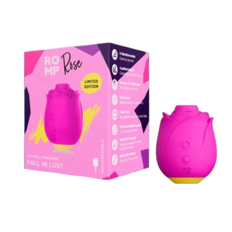ROMP - ROSE 2.0 CLITORAL SUCTION TOOL PINK SHAPE LIMITED EDITION