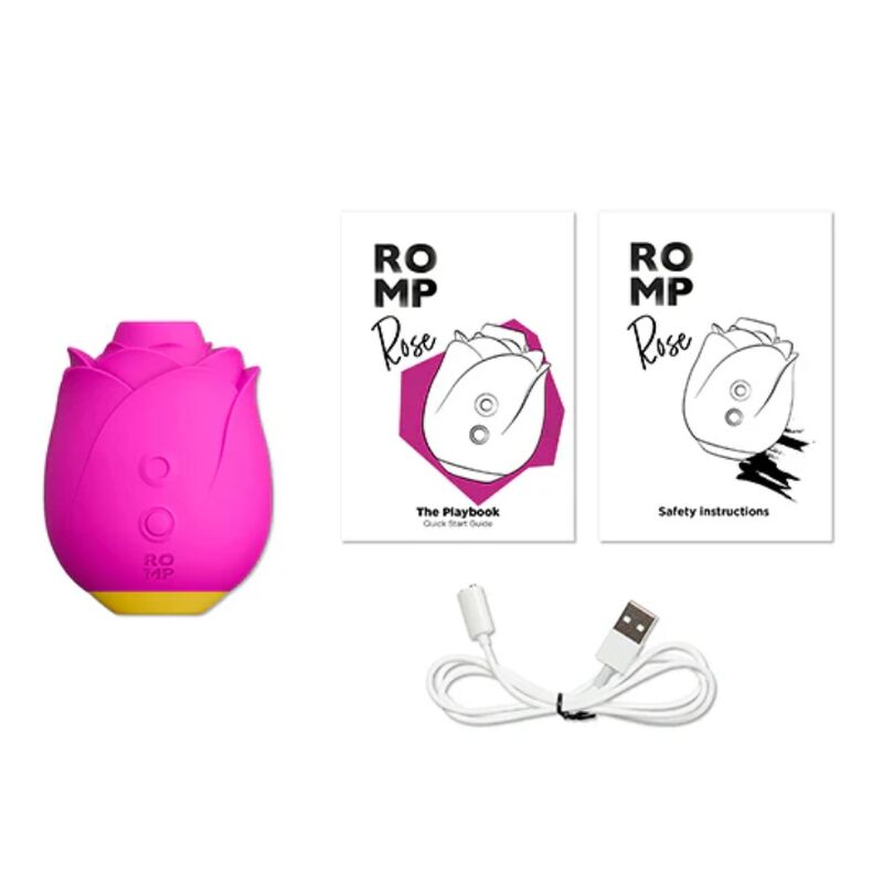 ROMP - ROSE 2.0 CLITORAL SUCTION TOOL PINK SHAPE LIMITED EDITION
