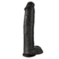 KING COCK - REALISTIC DILDO WITH TESTICLES 38 CM BLACK