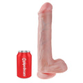 KING COCK - REALISTIC DILDO WITH TESTICLES AND SUCTION CUP 38 CM FLESH