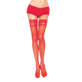 LEG AVENUE - RED TIGHTS WITH SELF-ADHESIVE LACE