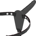 FETISH SUBMISSIVE HARNESS - BLACK SILICONE 15 CM