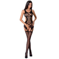 PASSION - WOMAN BS066 BODYSTOCKING NEGRO TALLA UNICA